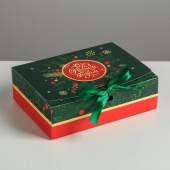 Дарите Счастье Подарочная коробка «С новым годом» 16.5 × 12.5 × 5 см