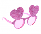 Карнавальные очки «Сердца», цвет розовый