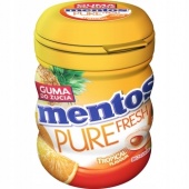 Mentos Жевательная резинка Тропикал Pure Fresh