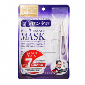 Japan Gals Набор тканевых масок для лица с плацентой Pure 5 Essential 7 шт
