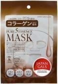 Japan Gals Тканевая маска для лица с коллагеном Pure 5 Essence Mask Collagen