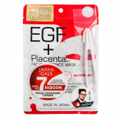 Japan Gals Набор тканевых масок с плацентой и EGF фактором 7 шт