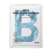 Ottie Увлажняющая тканевая маска с бета-глюканом и гиалуроновой кислотой Beta Hyaluronic 100 Mask