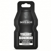 Skin's Boni Глиняная маска с йогуртом и древесным углем Yogurt Bonimini Wash Off Mud Pack Charcoal 