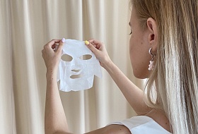 Применение тканевых масок для лица