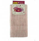 LEC Мочалка для женщин (мягкая с объемными нитями) розовая 
