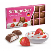 Schogetten Шоколад с клубникой Yoghurt Strawberry