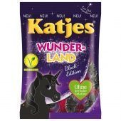 Katjes Жевательный мармелад со вкусом лакрицы и фруктовой жвачки Wunder-Land Black Edition