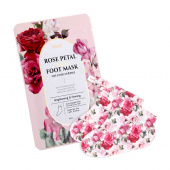 Koelf Маска-носочки для ног с экстрактом розы Rose Petal Satin Foot Mask