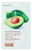 EUNYUL Маска тканевая с экстрактом авокадо Natural Moisture Mask Pack Avocado, 22мл 
