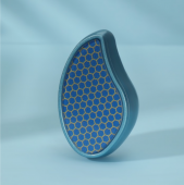 Стеклянная нано-тёрка для ног, 10,5 × 5,5 × 3,3 см, голубая