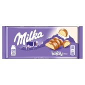Milka Шоколадная плитка Bubbly White 95 г