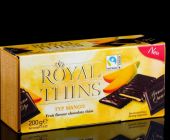 Мини-плитки Royal Thins Mango из тёмного шоколада с манго, 200 г