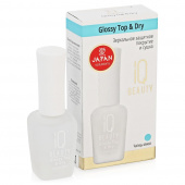 IQ BEAUTY Зеркальное защитное покрытие и сушка Glossy Top & Dry