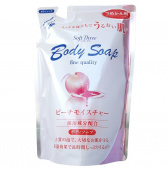 Mitsuei Крем-мыло для тела с экстрактом персика Soft Three (мягкая упаковка)