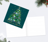Дарите Счастье Мини-открытка «С Новым годом!» ёлочка 7 × 7 см