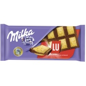 Milka Шоколадная плитка с печеньем LU Biscuit 87 г