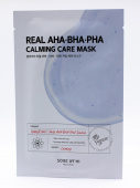 Some By Mi Тканевая маска для лица с кислотами Real AHA BHA PHA Calmind Care Mask, 20 г